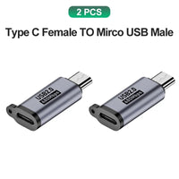2x C to MicroUSB