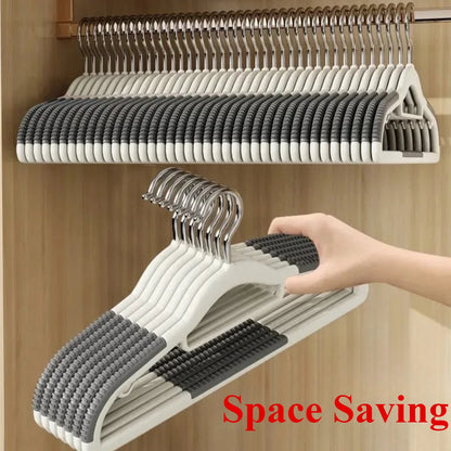 30Pcs Set of Non-slip Hangers Sturdy and Durable Rotating Hook Hangers Laundry Bathroom & Bedroom Clothes Hangers Organization