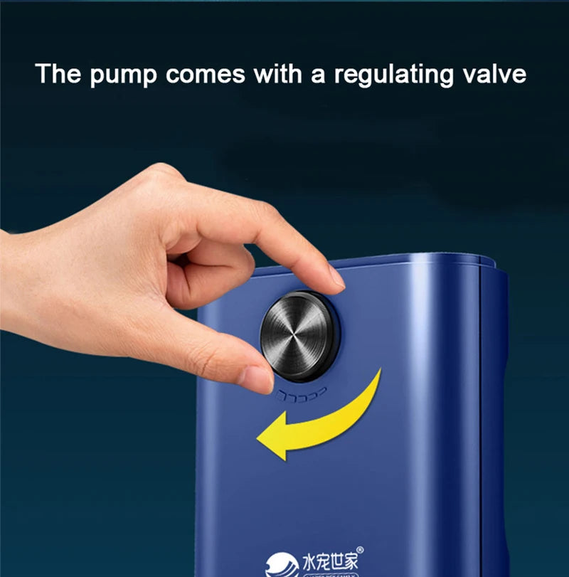 Silent Aquarium Oxygen Air Pump with Check Valve Fish Tank compactor Oxygenator Aquarium Air Compressor Aerator 220v 3w-14w