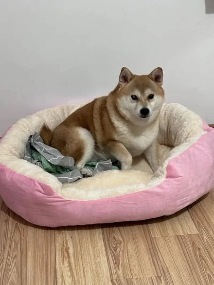 Soft Warm Dog Bed Pets Basket Cat House Sofa for Medium Large Dog Sofa Bed Cushion Dog Bed House Pet Supplies Accessories