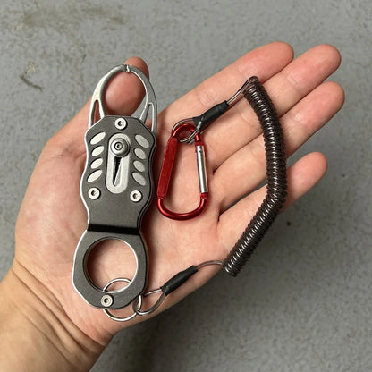 Mini fishing control device, multifunctional stainless steel fishing pliers, portable lure fishing tool, bass handling pliers