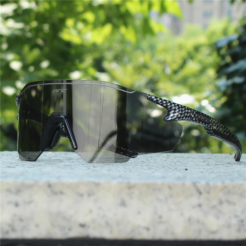 NRC Cycling Sunglasses 1lens UV400 TR90 Sports Bicycle Glasses MTB Mountain Bike Fishing Hiking Riding Eyewear for Men Women