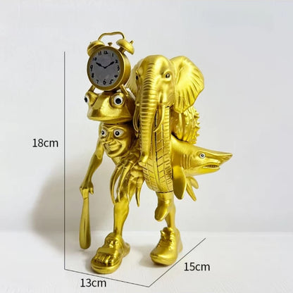 Italian Tung Tung Tung Sahur Figurine Model Tralalero Tralala Brainrot Monster Fusion Edition Anime Action Figure Ornament Toys