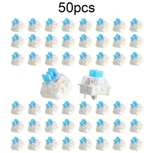 50Pcs Keyboard Switch Keyboard Clicker Key Replacement 3 Pin Tactile Switch 2 FOR KA Plastic For Electrical Equipment Tools