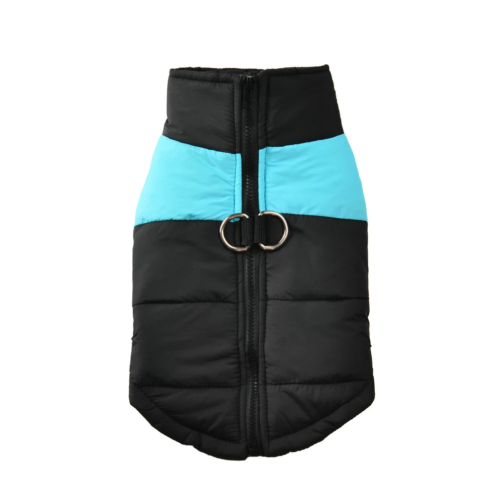 Waterproof Pet Dog Coat Vest For Small Large Dogs Winter Warm Puppy Clothes with D-ring Kitten Costume Golden Retriever Jacket