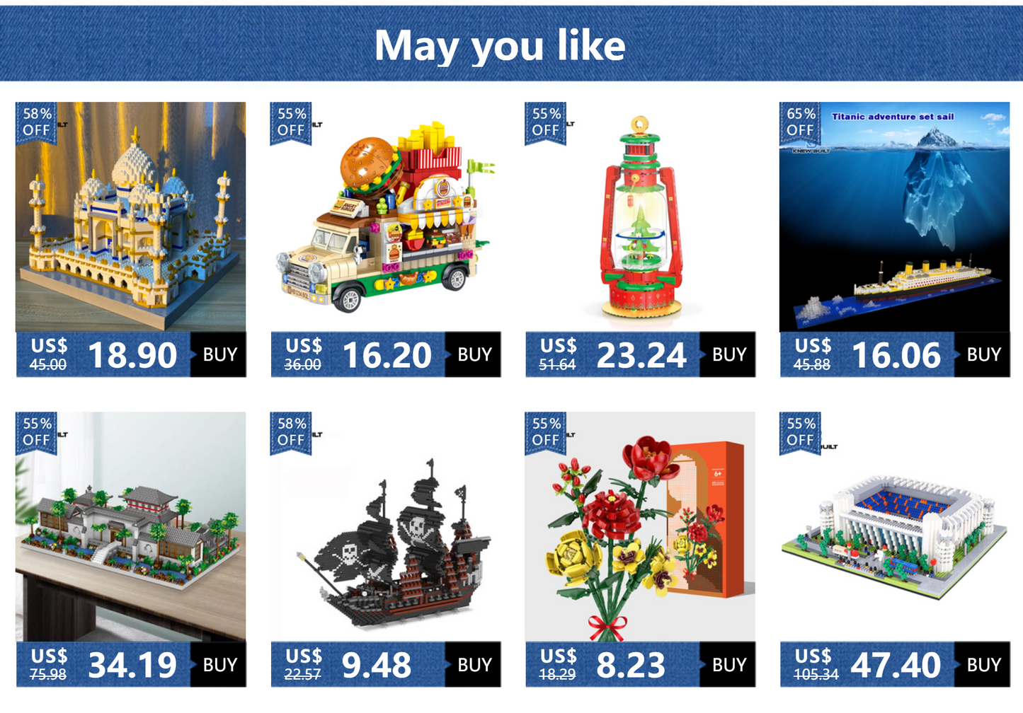 KNEW BUILT Vintag Camera Model Mini Bricks for Kids Learning Toy Educational Building Block Model Construction Kits for Children