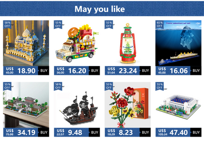 KNEW BUILT Vintag Camera Model Mini Bricks for Kids Learning Toy Educational Building Block Model Construction Kits for Children