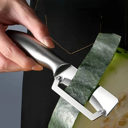 1PC Stainless Steel Flat Edge Peeler Potato Peeler Slicer Knife Watermelon/Melon Grater Kitchen Multi-Purpose Tool