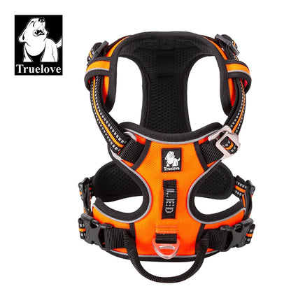 Truelove Pet harness Fashionable Nylon Durable Dog Harness Reflective Breathable Padded Training Vest Luxury Pet Accessories