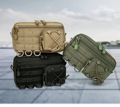 1000D EDC Pouch Molle Organizer Bag Utility EDC Tool Pouch Horizontal Modular Pouch Outdoor Waist Pack EMT Hunting Fanny Pack