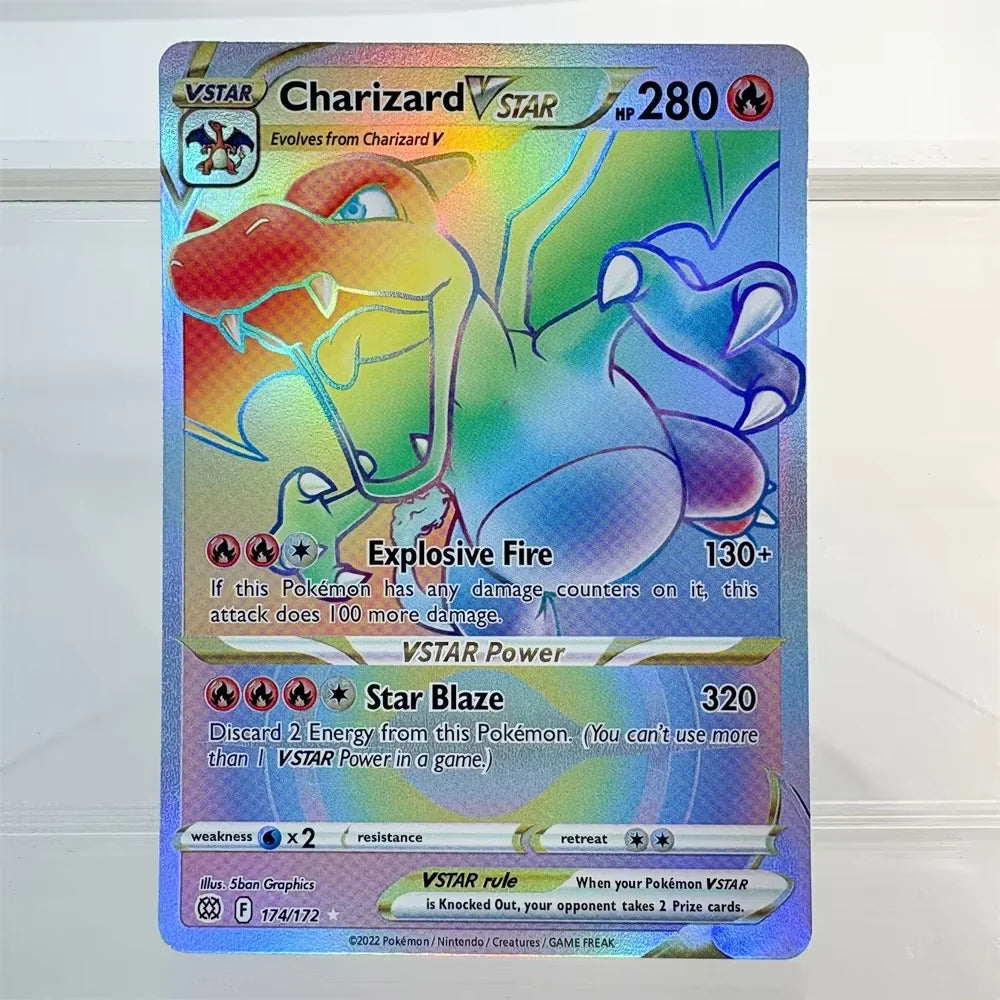 PKM Holo Proxy Cards Blaziken Vmax Aerodactyl Vstar Arceus Beedrill Mew Foil Cards PTCG PROXY The Best Gift for Collectors