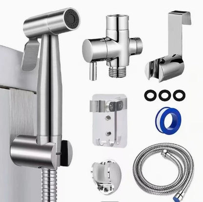 Household toilet companion, one in two out triangle valve, bathroom washer, high-pressure booster spray gun, water gun