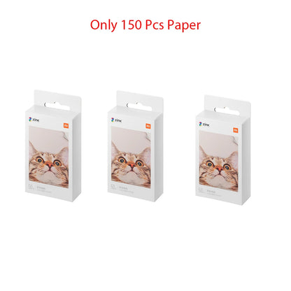 Original 100% Xiaomi ZINK Pocket Printer Paper Self-adhesive Photo Print 50pcs Sheets Xiaomi 3-inch Mini Pocket Photo Printer CN