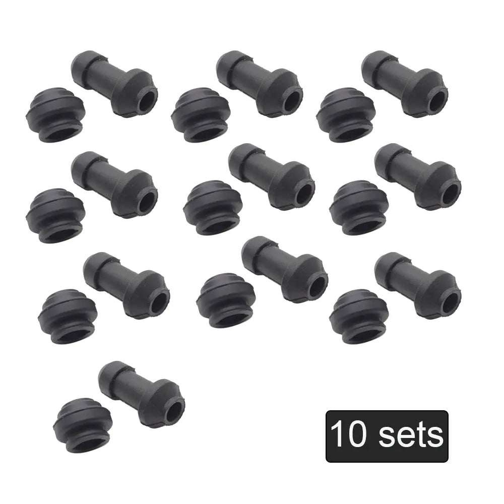 10/5/2 sets Motorcycle Scooter Brake Upper Lower Pump Caliper Shock Absorber Sleeve Dust Covers Disc Waterproof Rubber Caps