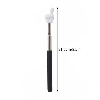 1pPointer Finger Stainless Steel Reading Sticks Telescopic Reading Finger Teaching Aids Gift for Teachers Pointer Finger Stick