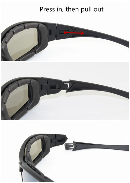 X7 Goggles Men Military polarized Sunglasses Bullet-proof airsoft shooting Gafas smoke lens Motorcycle Cycling Glasses