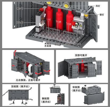 World War 2 WW2 Army Military Soldiers SWAT Police Container Weapon Cannon Base Model Building Blocks Bricks Children's Toys