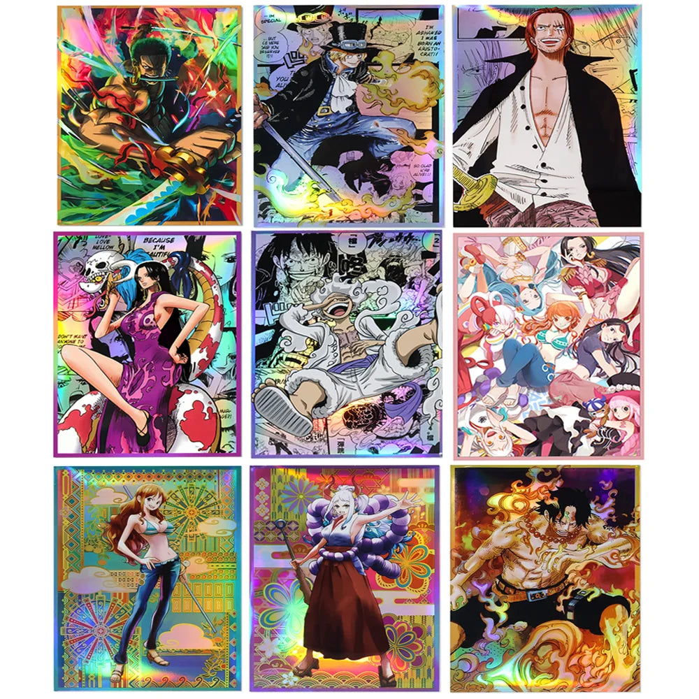 60Pcs 67x92mm Anime One Piece Card Sleeves Ace Luffy Zoro Shanks Empress Nami OPCG PTCG /MTG/PKM Trading Cards Protector Case