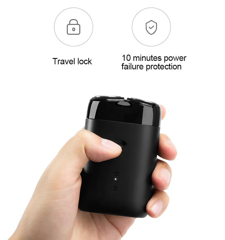 XIAOMI MIJIA S100 Electric Shaver Twin Blade Portable Dry Wet Razor Beard Trimmer Cutter USB Rechargeable For Men Razors Machine
