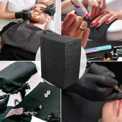 10/25/50/100Pcs Dental Bibs Disposable Tattoo Cleaning Wipes 13"x17" 3 Ply Waterproof Sheet for Nail Tech Dental Clinic Tattoo