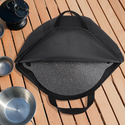 Baking Pan Caryying Case Bag/Handle Waterproof Grilling Pan Pouch Skillet Bag Wood Anti-scald Handle Outdoor BBQ Tool or Handle