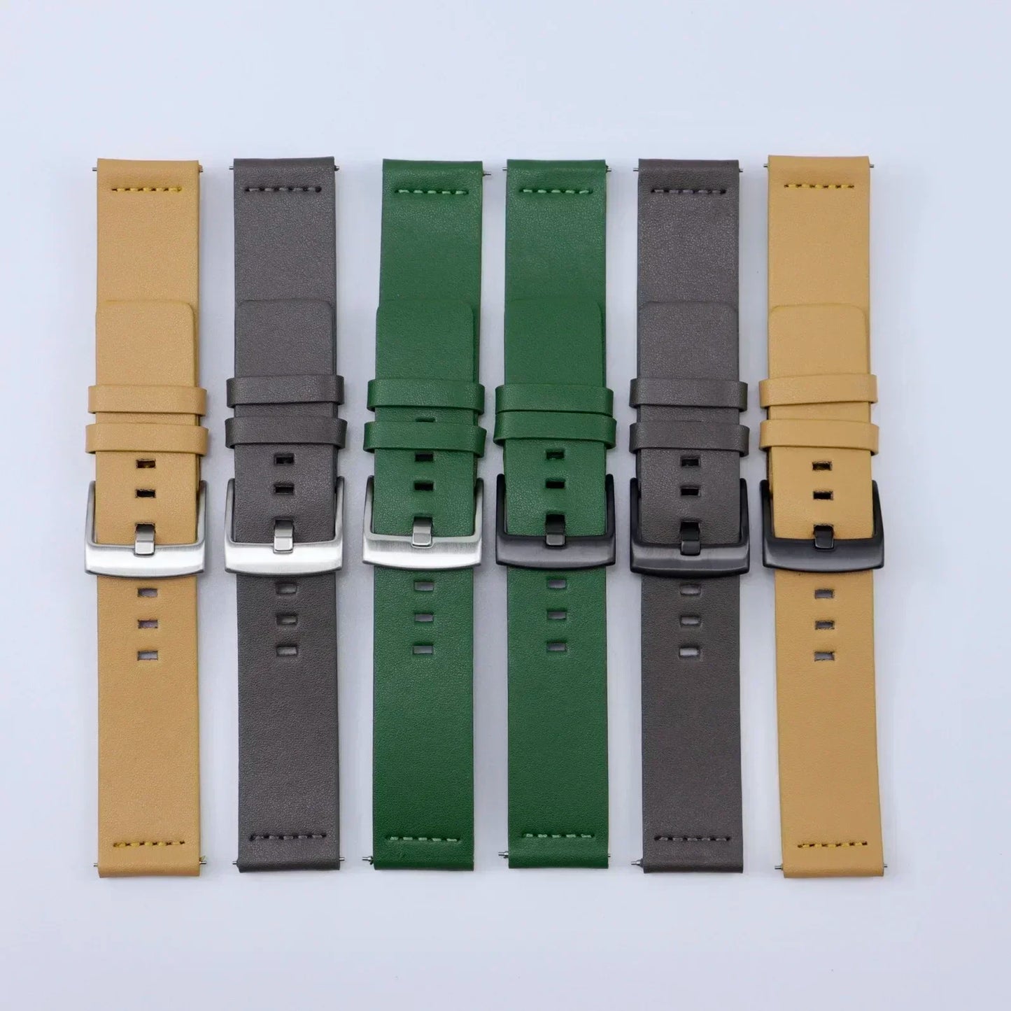 20mm 22mm Watch band Quick release Leather Strap for Samsung Galaxy Watch 3 Active2 40 44mm huawei watch gt 2 WatchBand 18 24mm