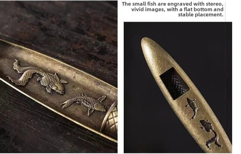 Creative Incense Holder Aromatherapy Ornament Incense Holder Boat Old Men Fishing Japanese Style Incense Stick Burner Home Decor