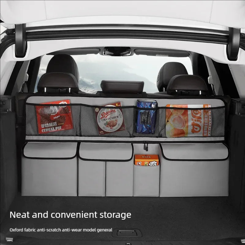 JFBONIN Car Trunk Storage Bag SUV Car Seat Back Hanging Bag Multi Functional Storage Mesh Bag Car Interior Storage Items