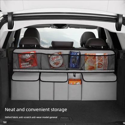 JFBONIN Car Trunk Storage Bag SUV Car Seat Back Hanging Bag Multi Functional Storage Mesh Bag Car Interior Storage Items