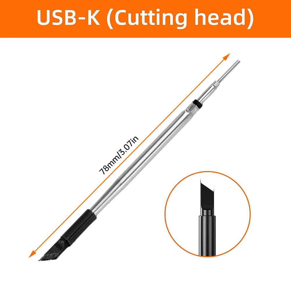 USB digital display soldering iron Type C interface mini soldering iron set 260-420 ℃ five temperature switching