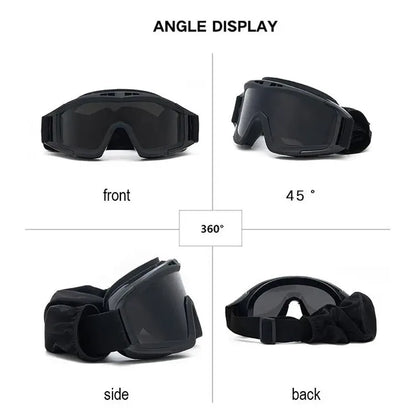 Explosion Proof Shooting Tactical Goggles Anti-impact CS War Game Airsoft Paintball Hunting Mounteering Goggles Glasses