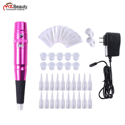 Permanent makeup Machine Rotary Tattoo Machines Pen Semi-PMU pens Eyebrow Lip Piercing Gun Tatuagem Microblading Supplies Kit