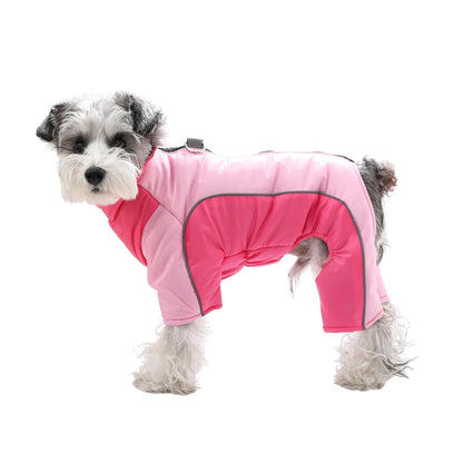 Warm Pet Clothes With D-ring Reflective Dog Jumpsuit For Small Medium Dogs Camouflage Puppy Coat For Winter Chihuahua Pug Jacket