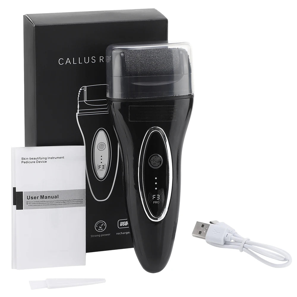 Electric Foot Grinder USB Charge Foot Callus Remover Pedicure Tools Foot File Feet Care Dead Heel Cracked Dead Skin Scrubber
