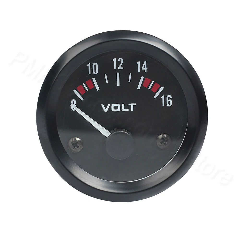 Vehicle Meter 12V Automobile Car Gauge 2" 52mm Water Temp Oil Temp Oil Press Fuel Volts Oil press kg Ammeter Gauge Black Shell
