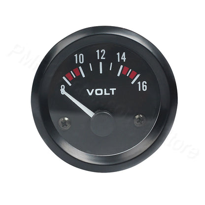Vehicle Meter 12V Automobile Car Gauge 2" 52mm Water Temp Oil Temp Oil Press Fuel Volts Oil press kg Ammeter Gauge Black Shell