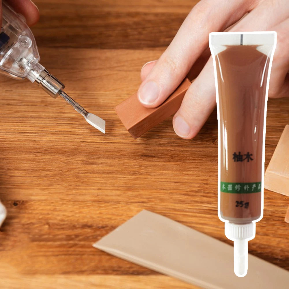 25g Wood Furniture Repair Fillers,Repairing Paste For Furniture,Hardwood Floor Repairing Kit,Floor Discoloration Repairing Paste