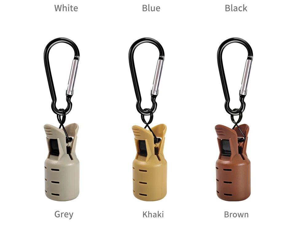 9PCS Squid Jig Protector Webfoot Octopus Egi Hook Cover Cuttlefish Umbrella Lure Cap Wood Shrimp Bait Accessories with Carabiner