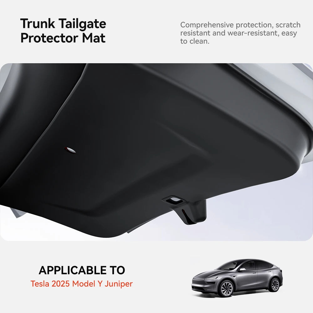 YZ for Tesla Model Y Juniper 2026 Car Trunk Tailgate Protection Pad Trunk TPE Anti-dirty  Waterproof Backplate Protective Pad