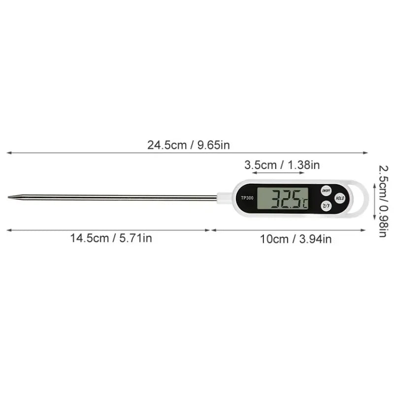 Food Thermometer TP300 Digital Kitchen Water Oil Thermometer for Meat Cooking Food Probe BBQ Electronic Oven Kitchen Tools