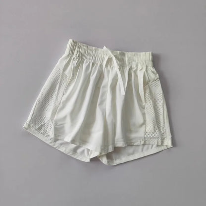 Women's Summer Sports Fitness Short Quick Dry Loose Anti Glare with Pocket Style New Pants