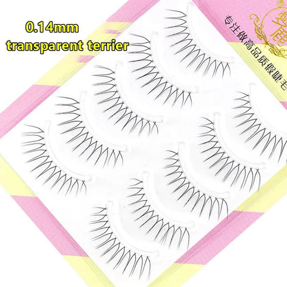 Dream Deer False Eyelashes A Type Eyelashes Upgraded Lash V-shaped 0.14mm Transparent Stem Soft Natural Eye Lashes Mink