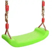 Kids Swing Flying Toy Garden Swing Kids Hanging Seat Toys with Height Adjustable Ropes Indoor Outdoor Toys Rainbow Curved Board