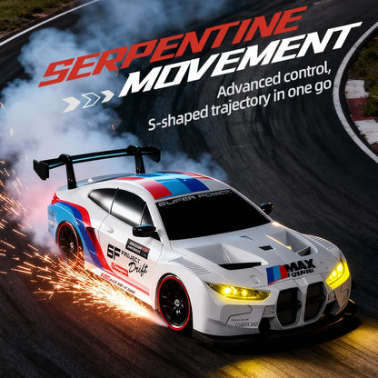 4WD Remote Control Drift Car Full Size 1:24 Mini Remote Control Racing Car Model 2.4G Radio High Speed 4X4 RC Car Vehicle Toy
