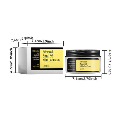 Snail 92 Mucin Power Essence/Cleanser/Cream Moisturizing Smoothing Nourishing Korean Cosmetics Facial Skin Eye Care Product