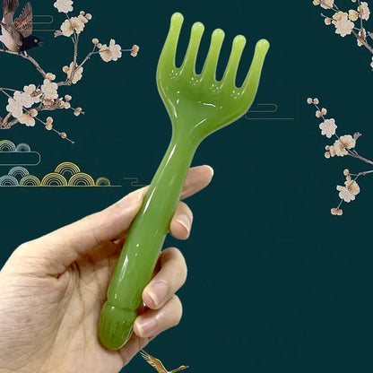 Resin 5-Claw Head Massager for Body Head Massager Scalp Gua Sha For Body Neck Leg Massage Scraping Stick Lymphatic Massage Tools