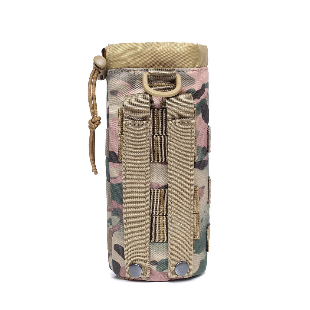 Outdoor Molle Water Bottle Bag Pouch Holder Travel Camping Hiking Cycling Fishing Hunting Water Bottle Kettle Carrier