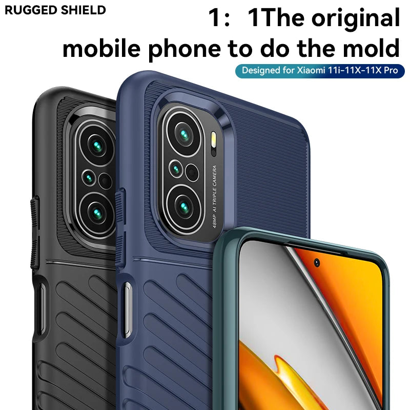 Luxury Case Cover Shockproof Silicone Phone Case For XIAOMI 11i/11X Pro/Redmi K40/K40 Pro/K40 Pro+/Poco F3