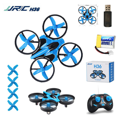 JJRC H36 Mini Rc 2.4G Drone 6-axis Headless Mode UAV Collision Avoidance Helicopter 360° Flipping Quadcopter Aircraft Boys Toys