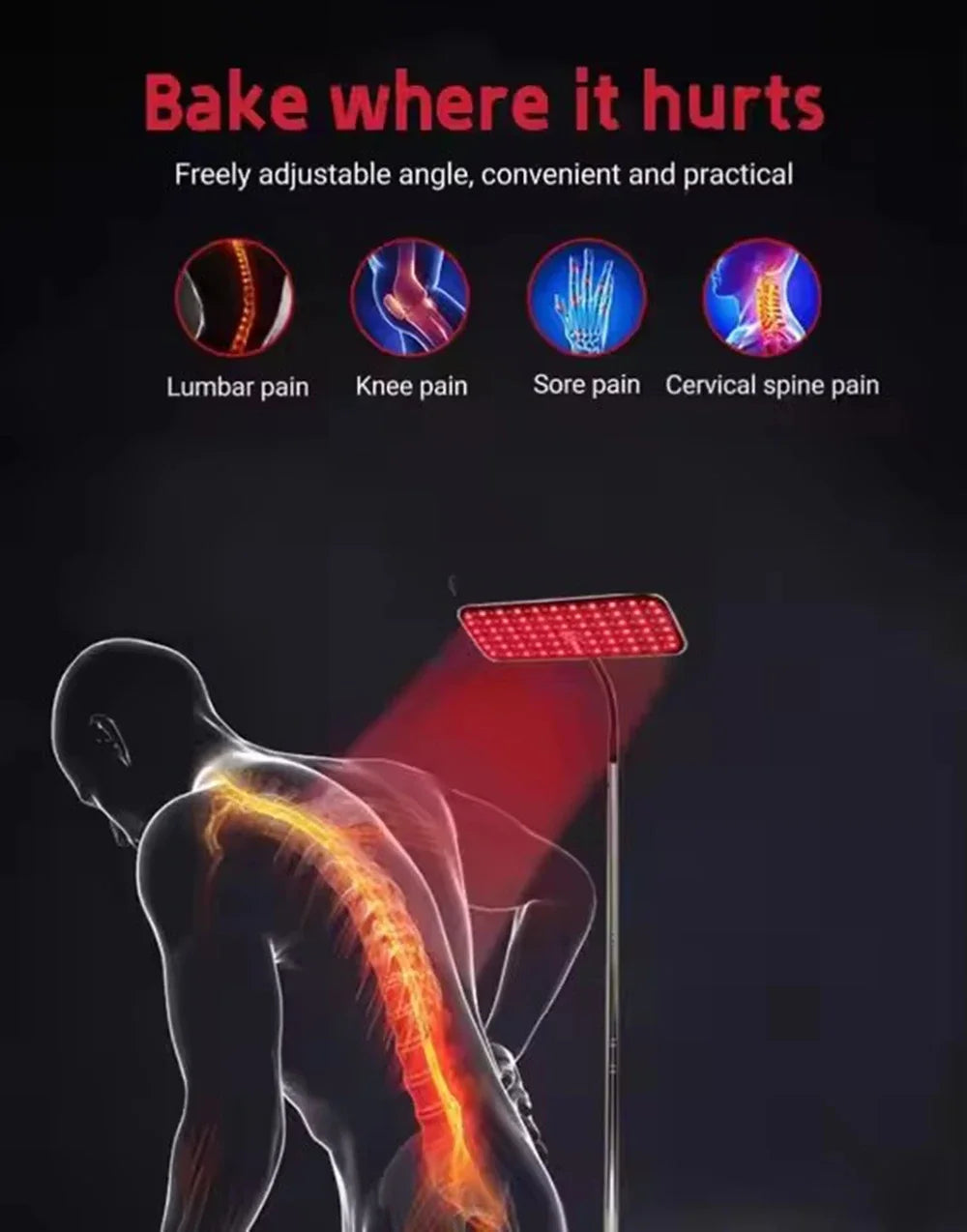 126Pcs LED Red Light Healthcare Lamp For Full Body Face Near Infrared Light Sauna For Joint Muscle Relieve Beauty Health Gadget